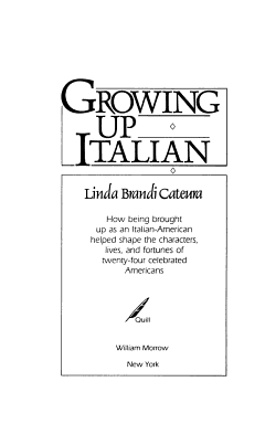 Growing Up Italian