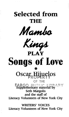 Selected from the Mambo Kings Play Songs of Love