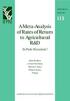 A Meta-analysis of Rates of Return to Agricultural R&D