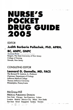 Nurse\'s Pocket Drug Guide 2005