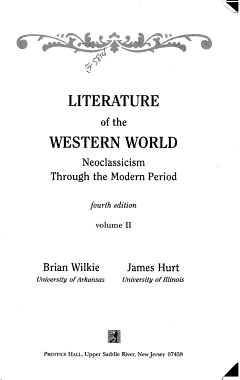 Literature of the Western World