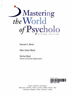 Mastering the World of Psychology