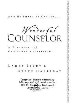 Wonderful Counselor