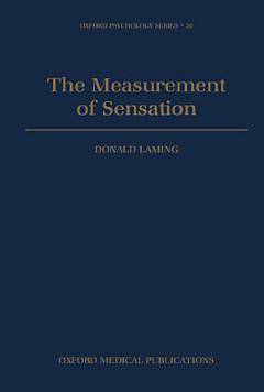 The Measurement of Sensation