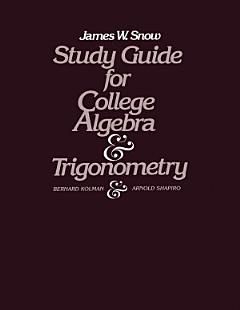 Study Guide for College Algebra and Trigonometry