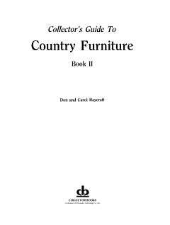 Collector\'s Guide to Country Furniture