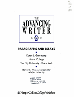 Advancing Writer