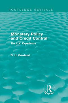 Monetary Policy and Credit Control (Routledge Revivals)