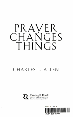 Prayer Changes Things