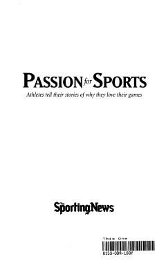 Passion for Sports