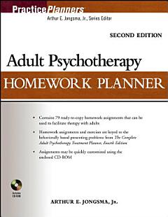 Adult Psychotherapy Homework Planner