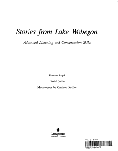 Stories from Lake Wobegon