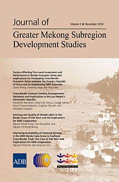 Journal of Greater Mekong Subregion Development Studies December 2010