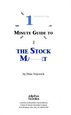 10 Minute Guide to the Stock Market