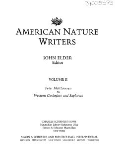 American Nature Writers