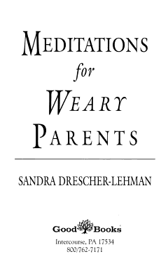 Meditations for Weary Parents