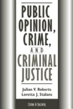 Public Opinion, Crime, And Criminal Justice