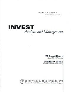 Investments: Analysis and Management