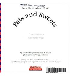 Fats and Sweets