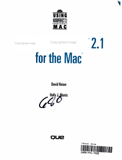 Using WordPerfect 2.1 for the Mac