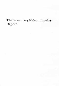 The Rosemary Nelson Inquiry Report