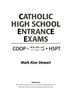 McGraw Hill\'s Catholic High School Entrance Exams