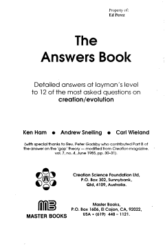 The Answers Book