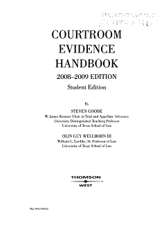 Courtroom Evidence Handbook