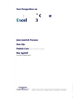 New Perspectives on Microsoft Office Excel 2003