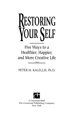 Restoring Your Self