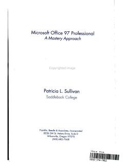 Microsoft Office 97 Professional