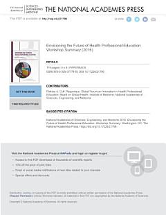 Envisioning the Future of Health Professional Education