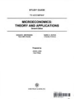 Microeconomics, Study Guide