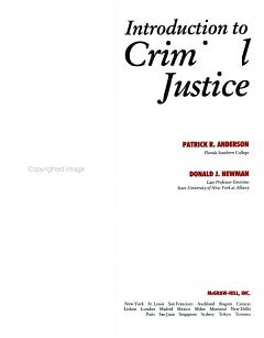 Introduction to Criminal Justice