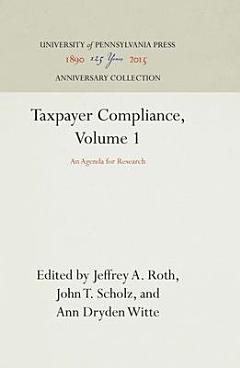 Taxpayer Compliance, Volume 1