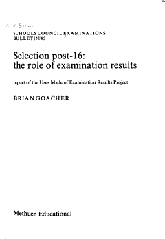 Selection Post-16