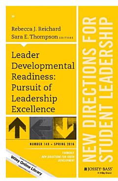 Leader Developmental Readiness: Pursuit of Leadership Excellence