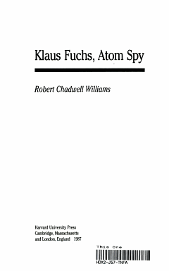 Klaus Fuchs, Atom Spy