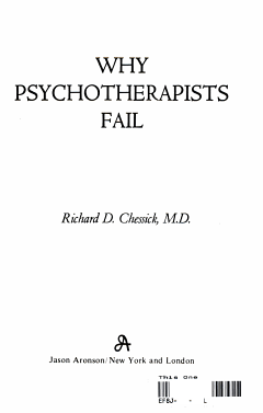 Why Psychotherapists Fail