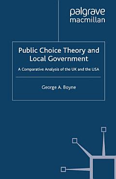 Public Choice Theory and Local Government