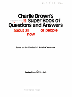 Charlie Brown\'s Fourth Super Book of Questions and Answers