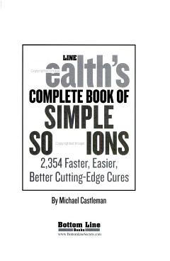 Bottom Line Health\'s Complete Book of Simple Solutions