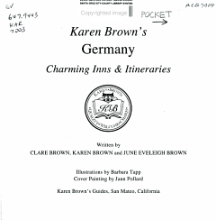 Karen Brown\'s Germany