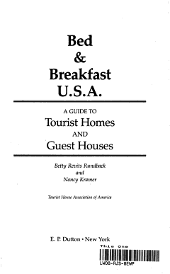 Bed and Breakfast U. S. A., 1987