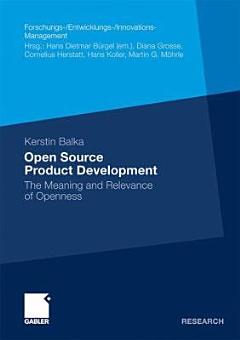 Open Source Product Development