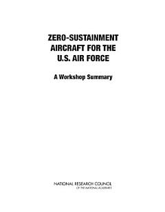 Zero-Sustainment Aircraft for the U.S. Air Force